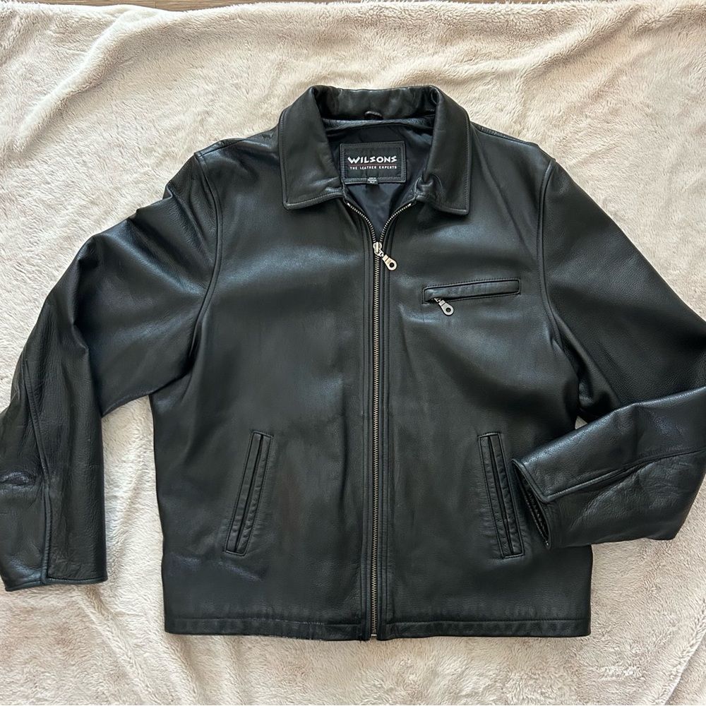 Wilson’s Genuine Leather Coat Black with Thinsulate‎ Lining Size XLT Tall
